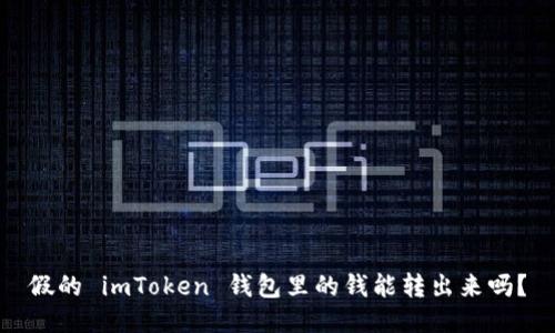 假的 imToken 钱包里的钱能转出来吗？